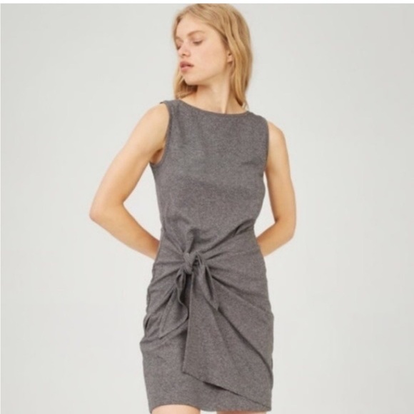 Club Monaco Krishell Tie Front Mini Dress Sz S - Picture 1 of 10